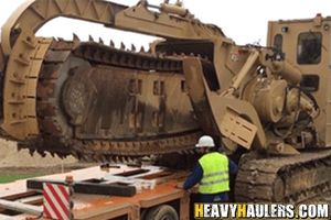 Shipping a trencher