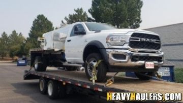 Hauling a Dodge RAM tank truck to Nashville, TN.