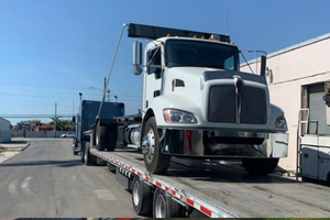 Shipping a 2015 Kenworth T270 roll off truck.