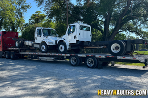 Single axle cab with chassis shipment.