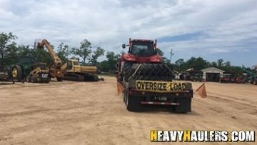 Shipping an oversize tractor.