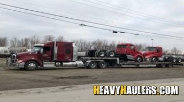Shipping a Peterbilt truck on a trailer to Kentucky.
