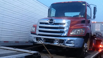 Shipping a Hino 258 Truck