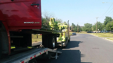 Transporting an Inoperable 2013 Hino 258 Truck