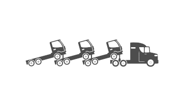 Piggybacking Trucks Illustration