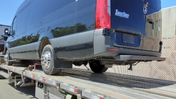 Transporting a sprinter van.