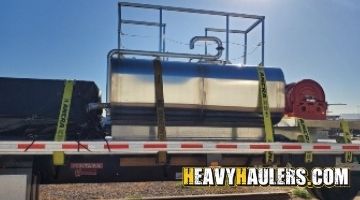Shipping an aluminium tank and pump to South Carolina.