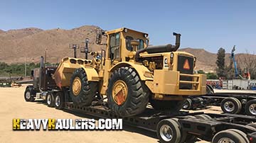 Shipping an Wide Load 1973 Caterpillar 988A Wheel Loader.