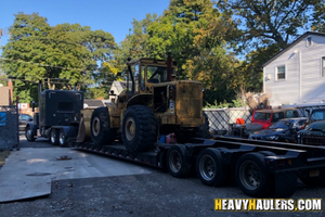 1978 Cat 966C wheel loader transport.